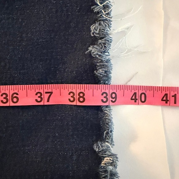 Zara The Patch Pockets Marine Straight Jeans Dark Wash Size US 8 - Picture 11 of 11